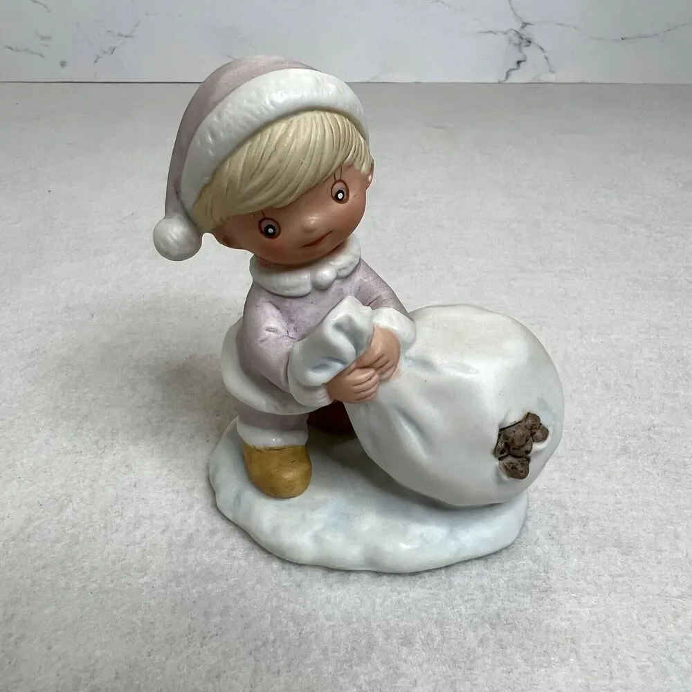 Set of 3 Christmas Child Figurines